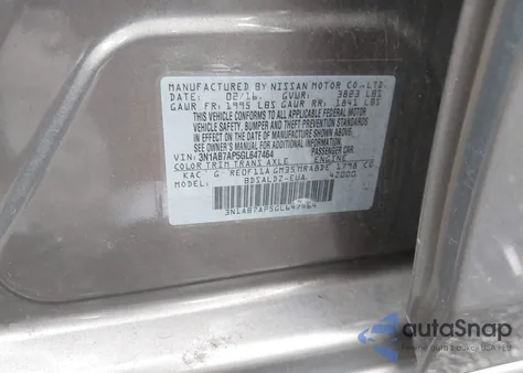 2016 Nissan Sentra Fe+ S/S/Sl/Sr/Sv z USA, uszkodzony, nr VIN 3N1AB7AP5GL647464